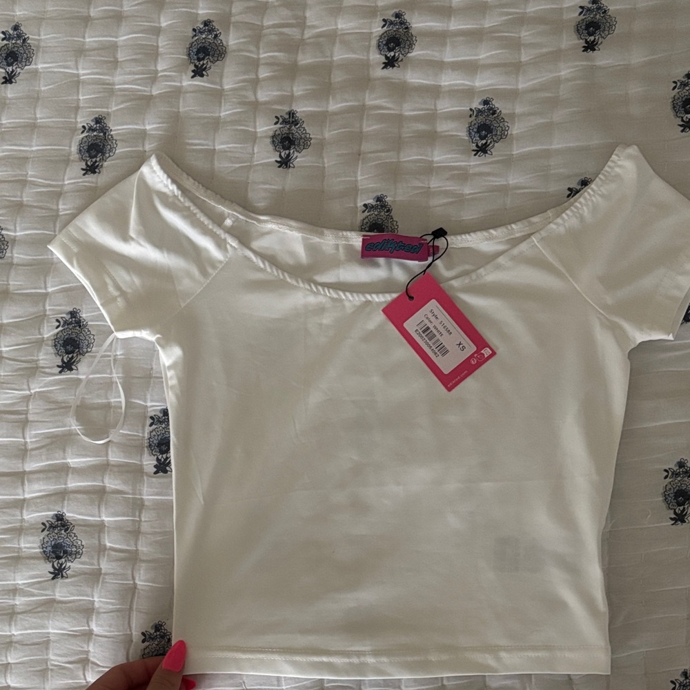 Boat neck White Top
